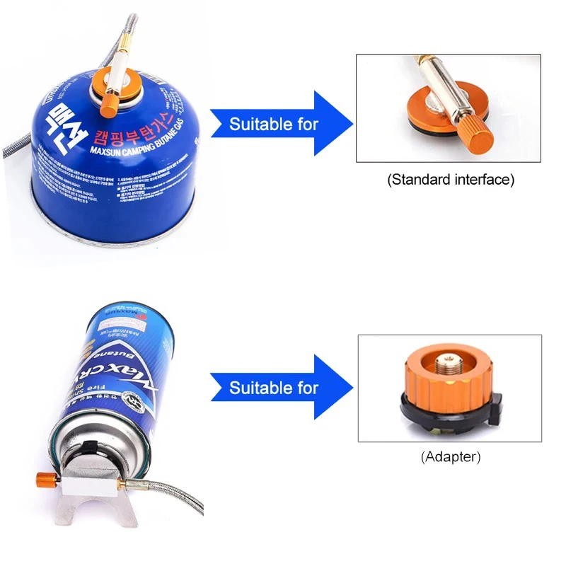 Camping Gas Stove Portable Folding Outdoor Backpacking Stove Tourist Equipment For Cooking Hiking Picnic 3500W photo 2