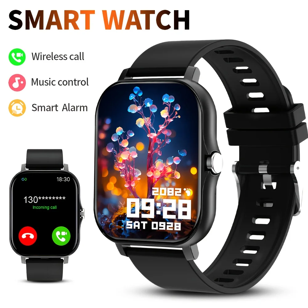G.L Wear New Smartwatch 1.83-inch HD Display Bluetooth Calling Heart Rate Activity Tracking Smartwatch Men Women Holiday Gift photo 1