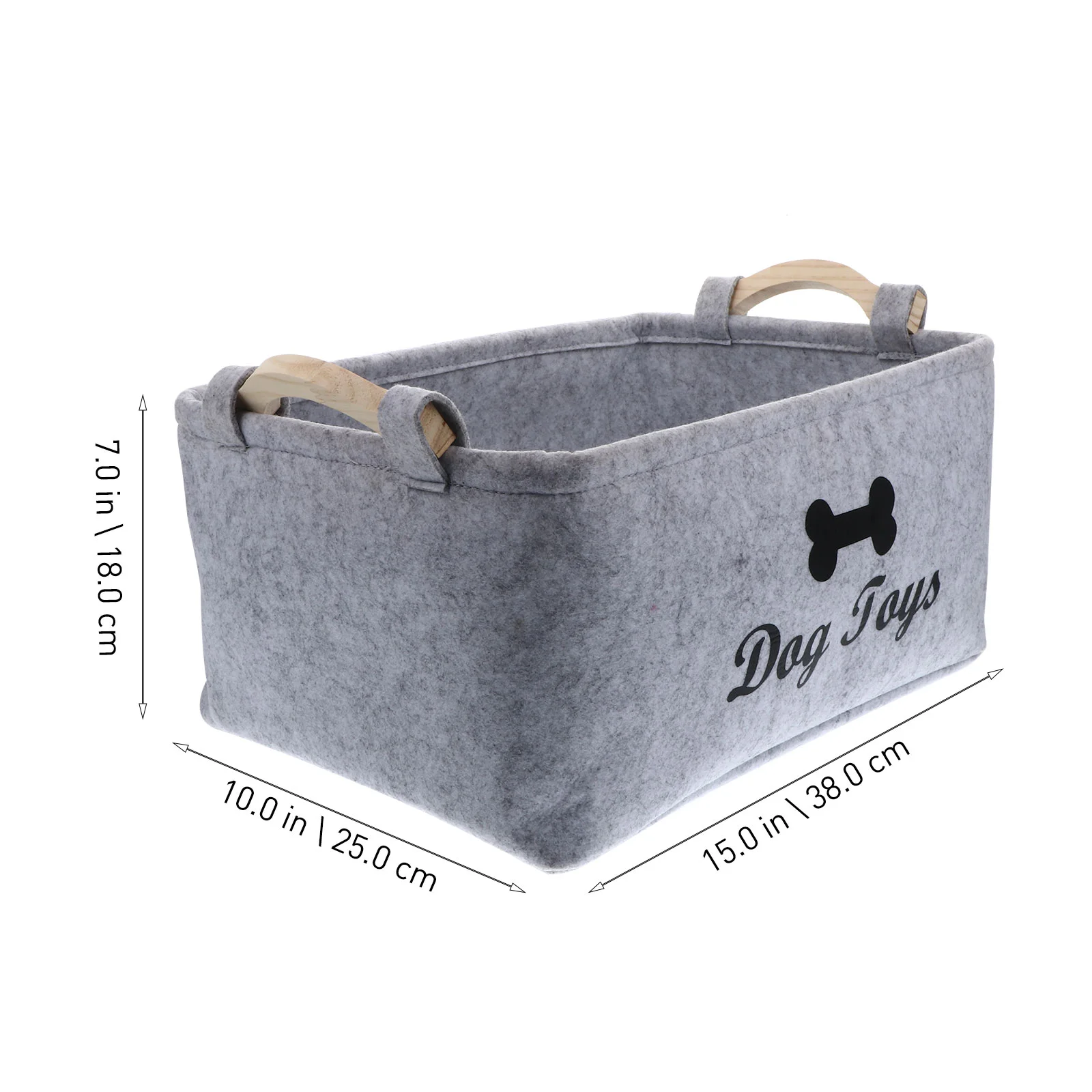 Dog Toy Basket Pet Storage Box Bin Organizer Toys Felt Cat Accessory Container Bins Baskets Accessories Containers Organizing photo 1