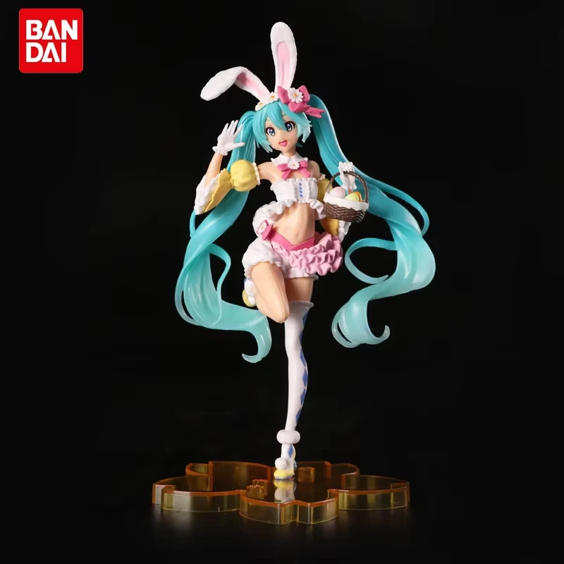 23CM Hatsune Miku Anime Figure Kawaii Pvc Model Doll Action Figurals Rabbit ears Collect ornaments Christmas Toys gifts photo 2