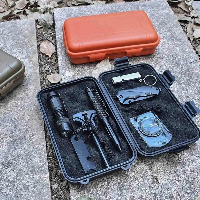 S/L/XXL Size Outdoor Plastic Waterproof Sealed Survival Box Container Camping Outdoor Travel Storage Box photo 3