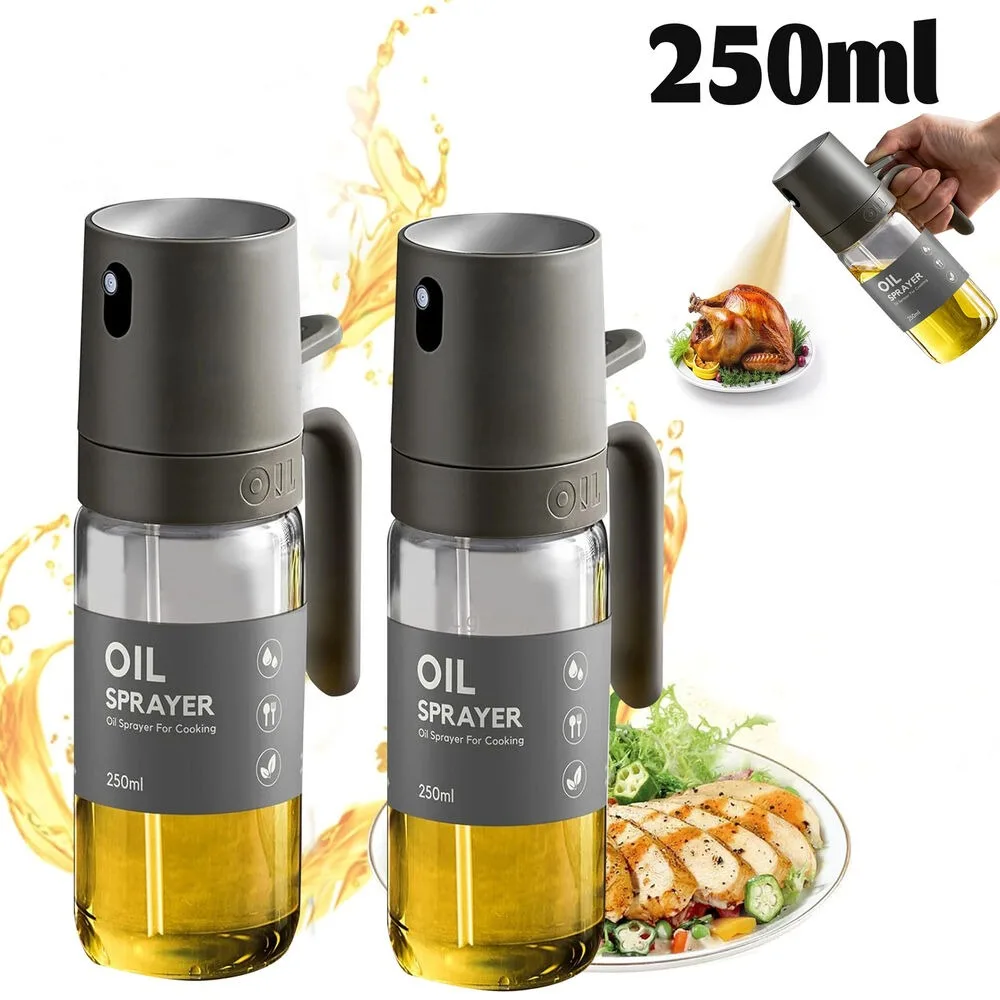 250ML Oil Sprayer, High Borosilicate Glass BPA Free Cooking Mister, Olive Oil Sprayer for Air Fryer, Salad, BBQ, Kitchen Gadget photo 1