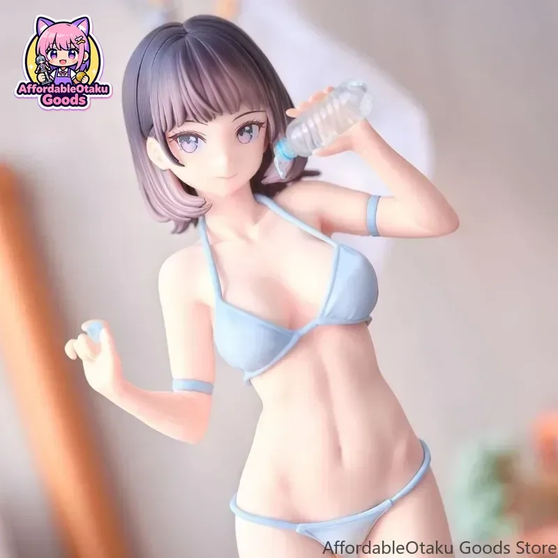 2026 Hot New Premium Cute Chibi Drinking Water Anime Girl GK Statue Figure Desktop Decor Ornament Collectible Birthday Gifts photo 3