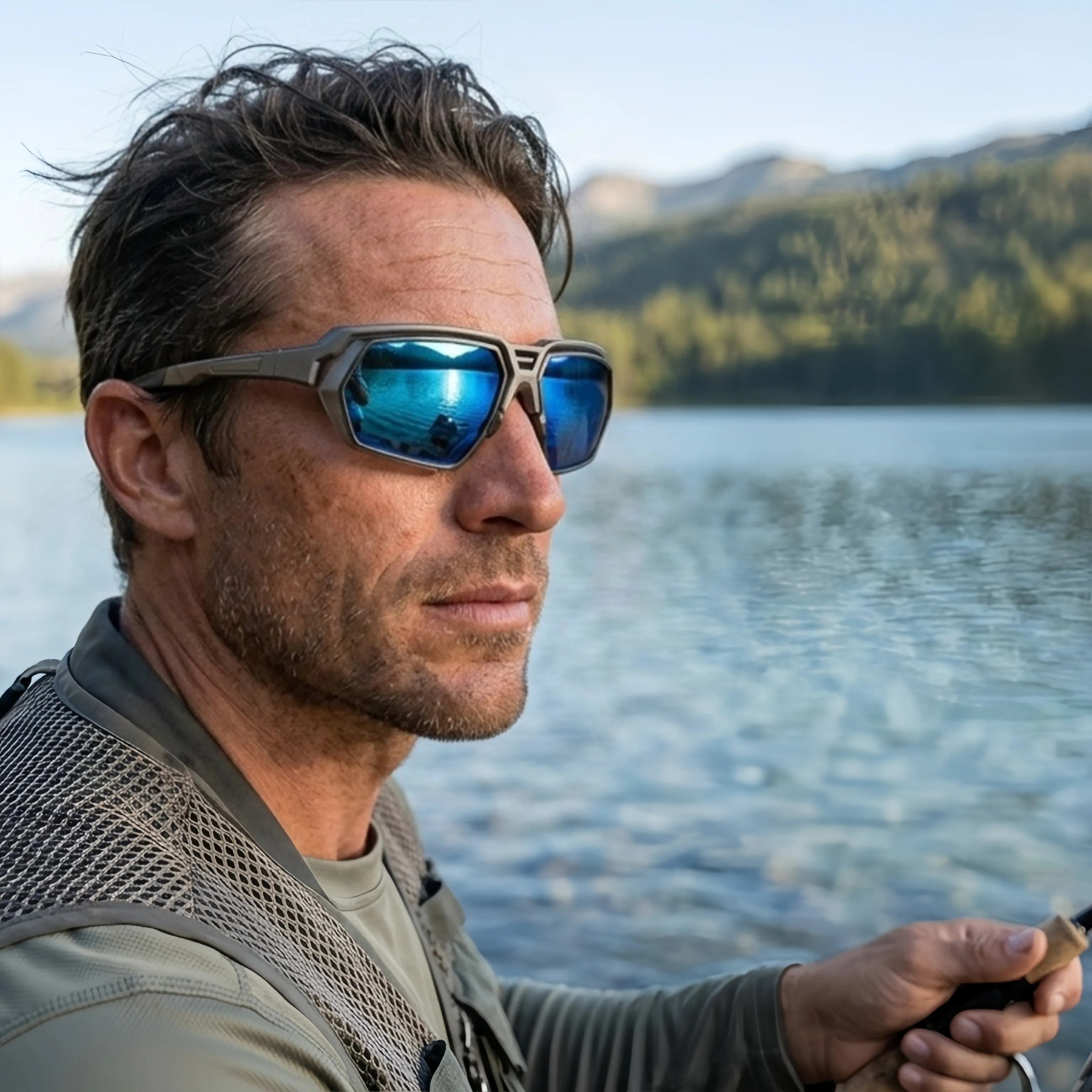 Classic Men's Photochromic Polarized Sunglasses - Adjustable Nose Pads, UV400 for Driving, Fishing & All-Weather Outdoor photo 2