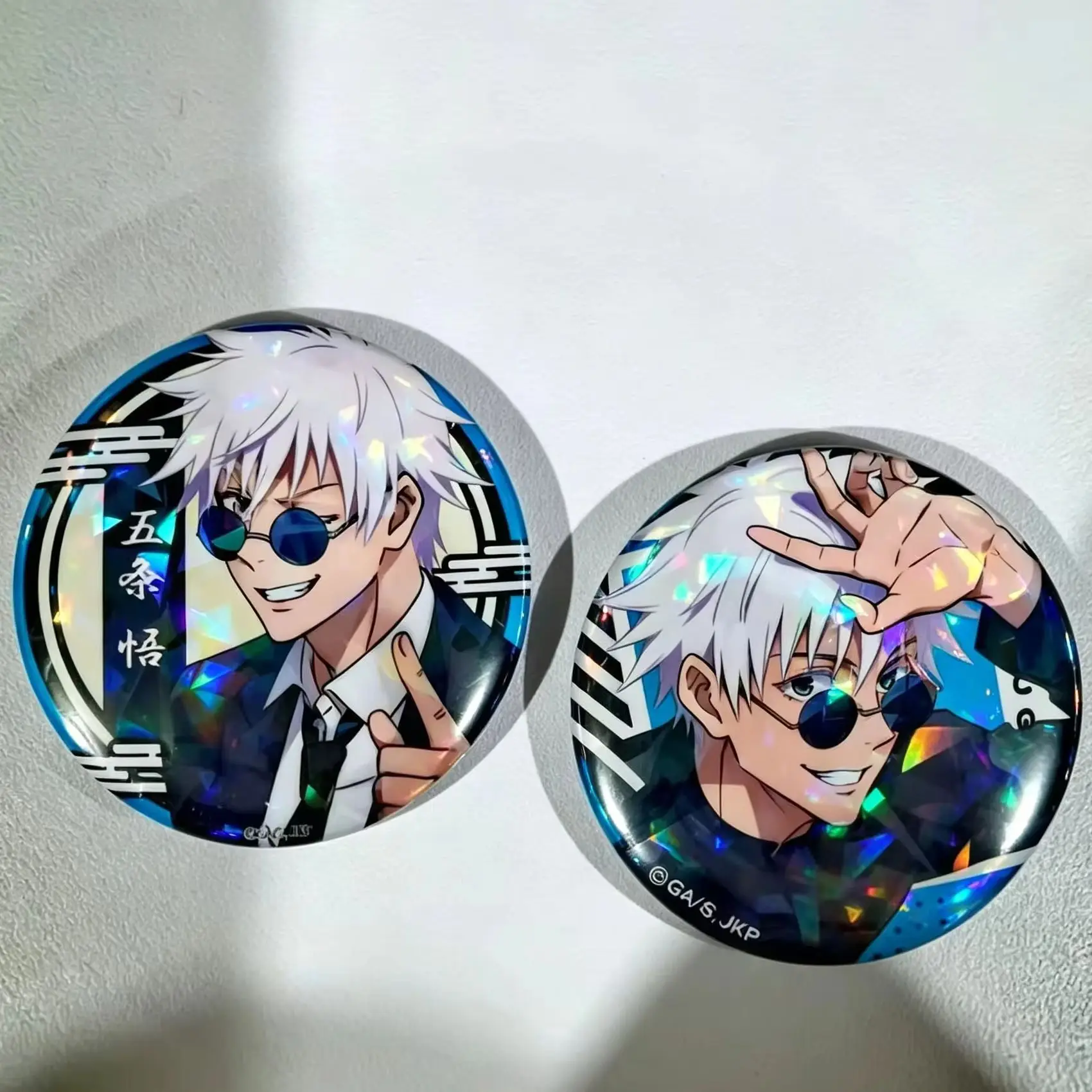 Jujutsu Kaisen Tinplate COSPLAY Badge Anime Peripheral Products Satoru Gojo Geto Suguru Yuji Megumi Srooftop Edition Original photo 3