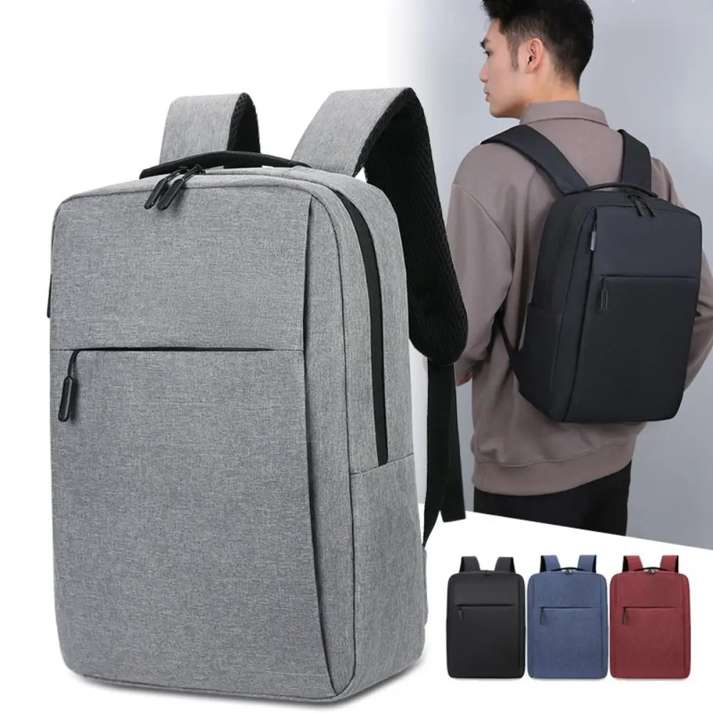 Trendy Men's Minimalist Backpack Versatile Backpack Large Capacity School Student Backpack Rucksack Computer Travel Bag Unisex photo 3
