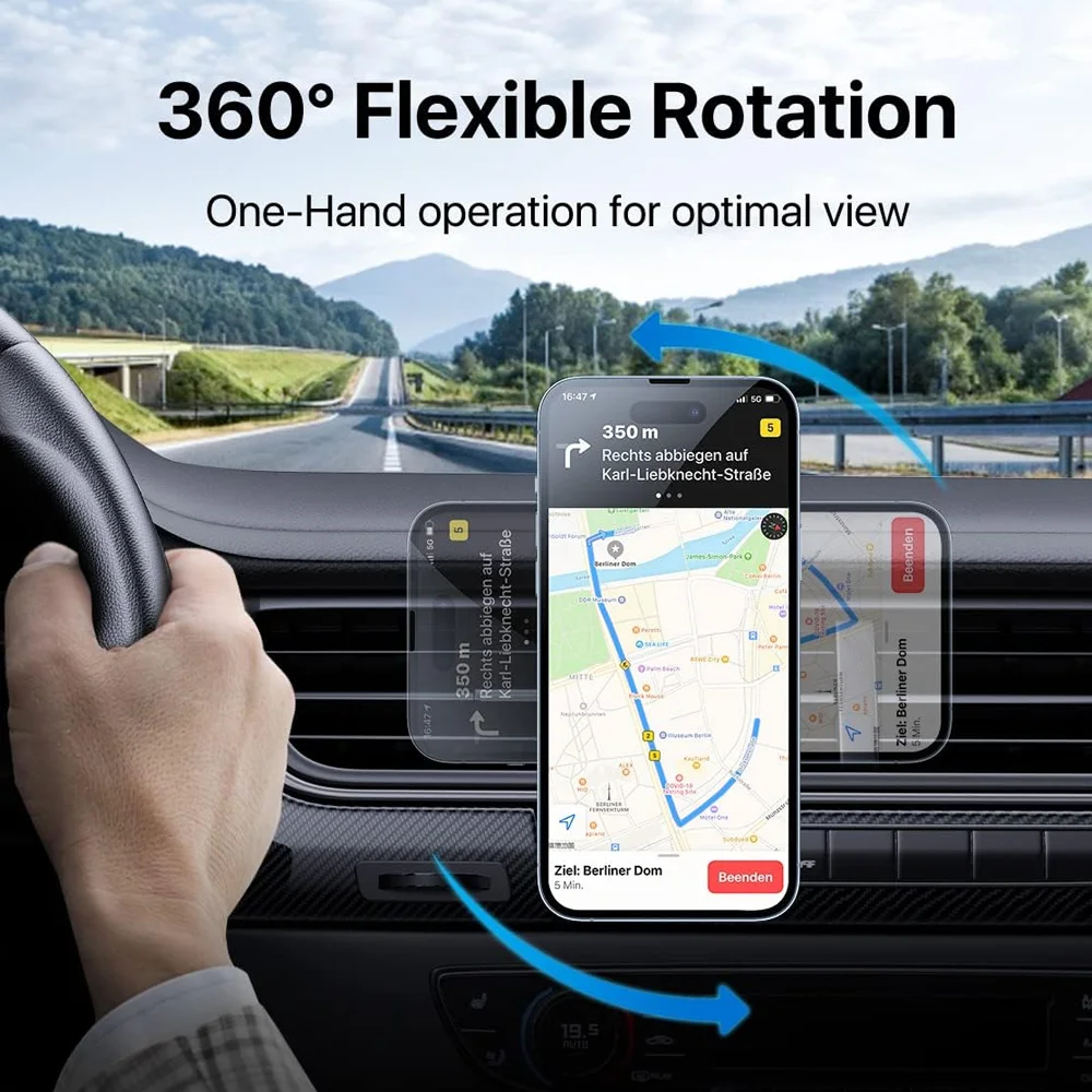 LED Wireless Charger Magnetic Car Phone Holder for iPhone 17-13 Pro Max 12 Phone Accessories 30W Fast Charging Induction Adapter photo 5