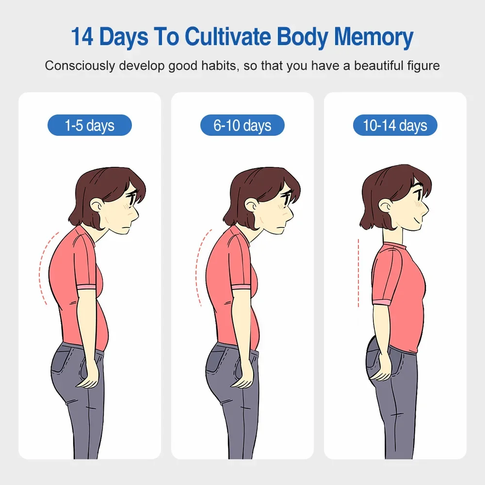 Smart Posture Corrector Vibration Reminder Anti Hunchback For Adult Child Smart Posture Belt photo 3