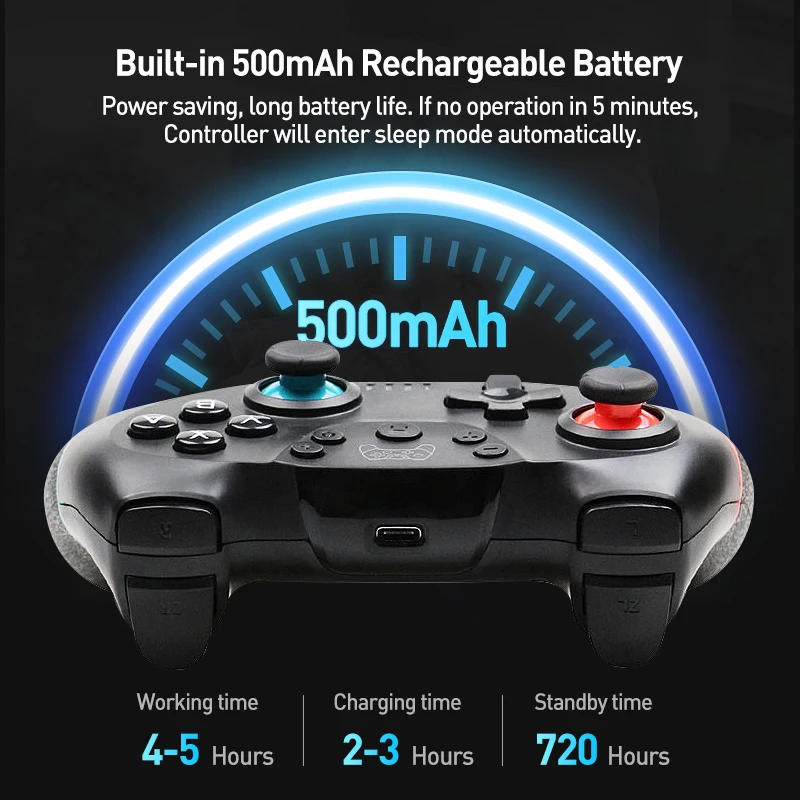 Wireless Bluetooth for Nintendo Switch & OLED Lite PC Controller Gamepad Joystick Control Computer Game Pad Mando Command Gaming photo 4