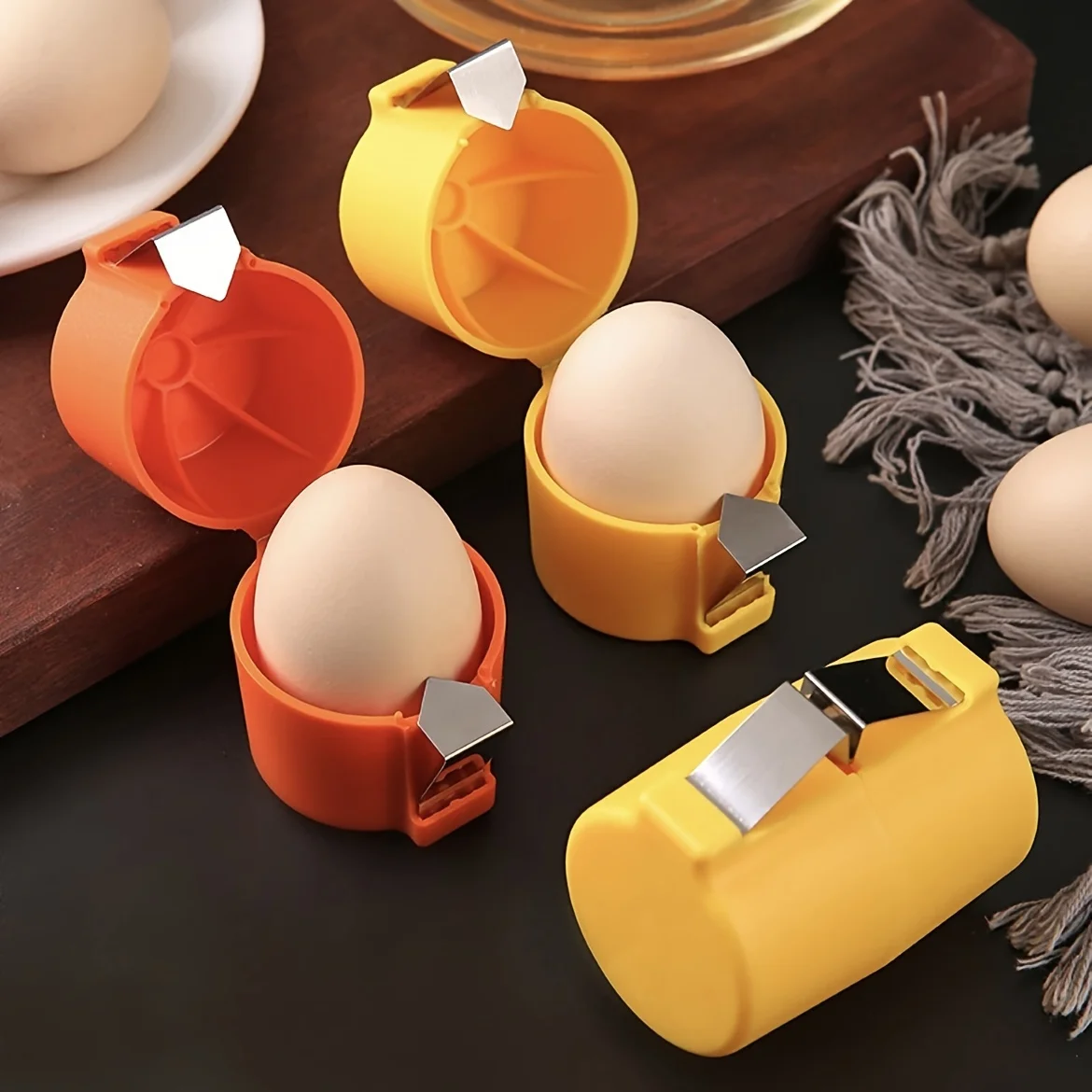 Portable Egg Opening Machine Quick Egg Beater Kitchen Egg Sheller photo 5