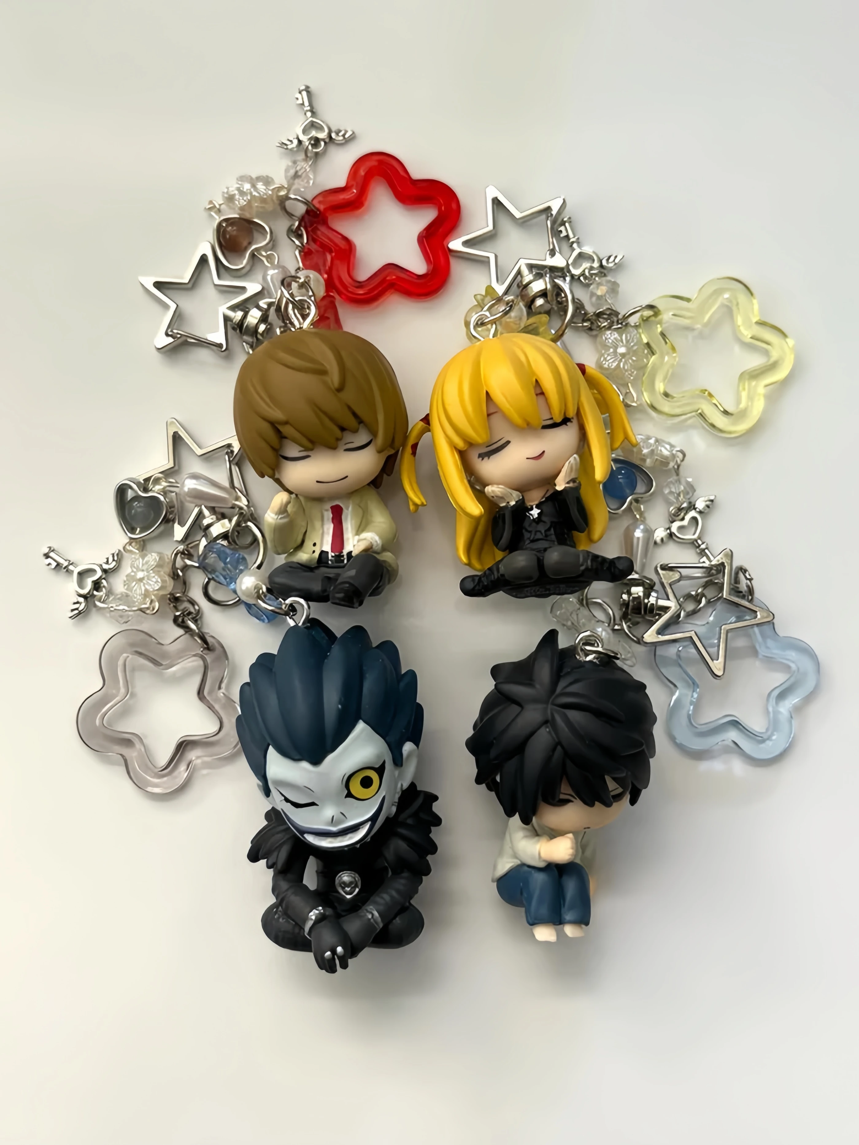 Handmade anime characters Keychains, Unique Anime Accessories, Perfect Gift for Fans, Durable Design, Ideal for Lanyards & Bags photo 1