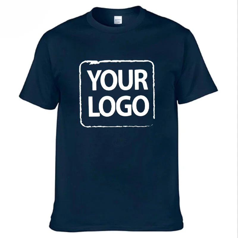 Customized Cotton Printed T-shirts Men Fashion Your Logo Tshirt Women Personality Casual Streetwear Custom Tee Tops photo 3