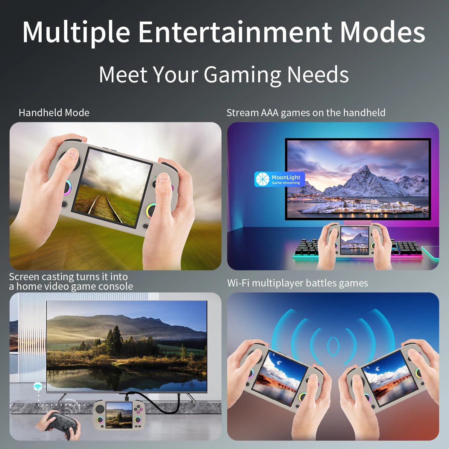 ANBERNIC RG CubeXX & RG40XX H & RG35XX H Retro Handheld Game Console H700 Linux  64-bit 5000 Video Games Supports WIFI Bluetooth photo 4