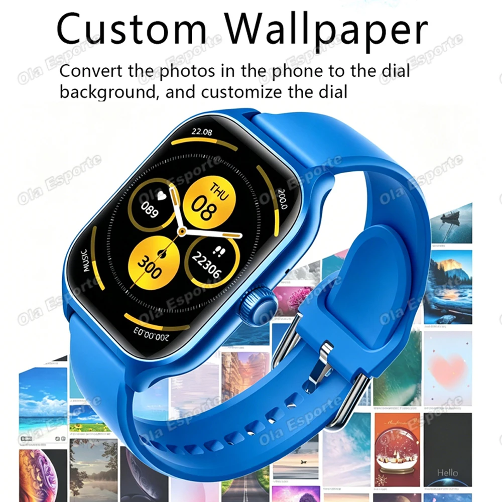 2026 New Men's Smart Watch Women's Gift Heart Rate Blood Oxygen ECG Sports Fitness Watch Electronics BT Call Outdoor Smartwatch photo 3
