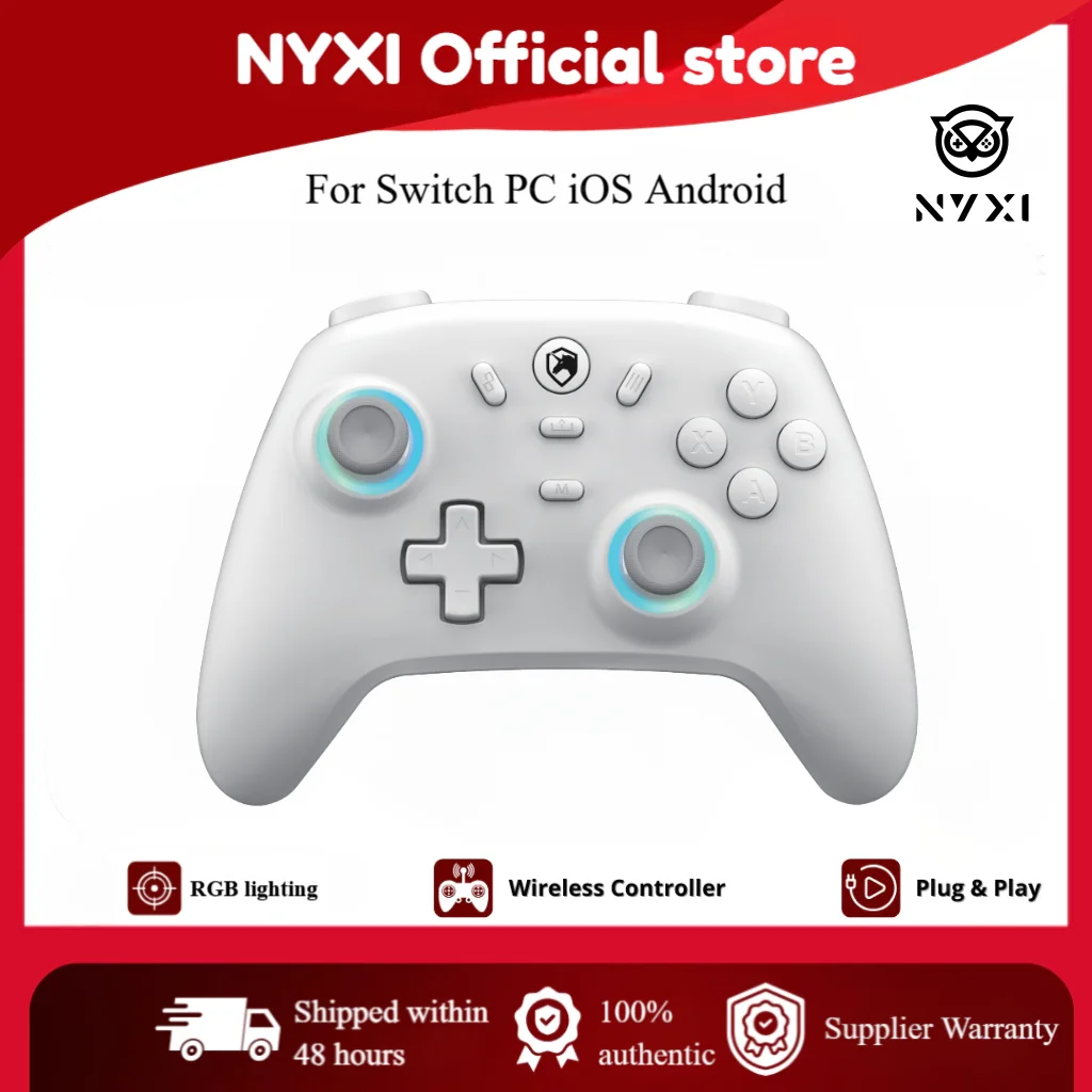 ECHTPower PC Game Controller with Hall Effect Joysticks (Zero Drift), Durable Hair Triggers & Adjustable Vibration – Wired Gamin photo 1