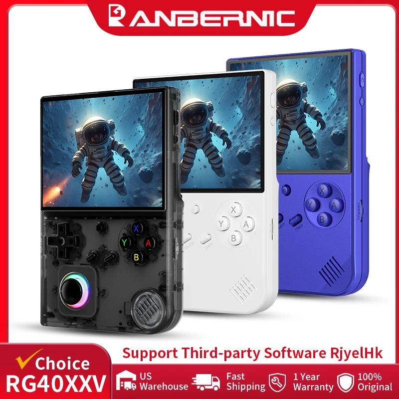 ANBERNIC RG40XXV Retro Handheld Game Console 4.0'' IPS Screen Linux 64-Bit RGB Joystick Players Supports WiFi Bluetooth HDMI Out photo 1