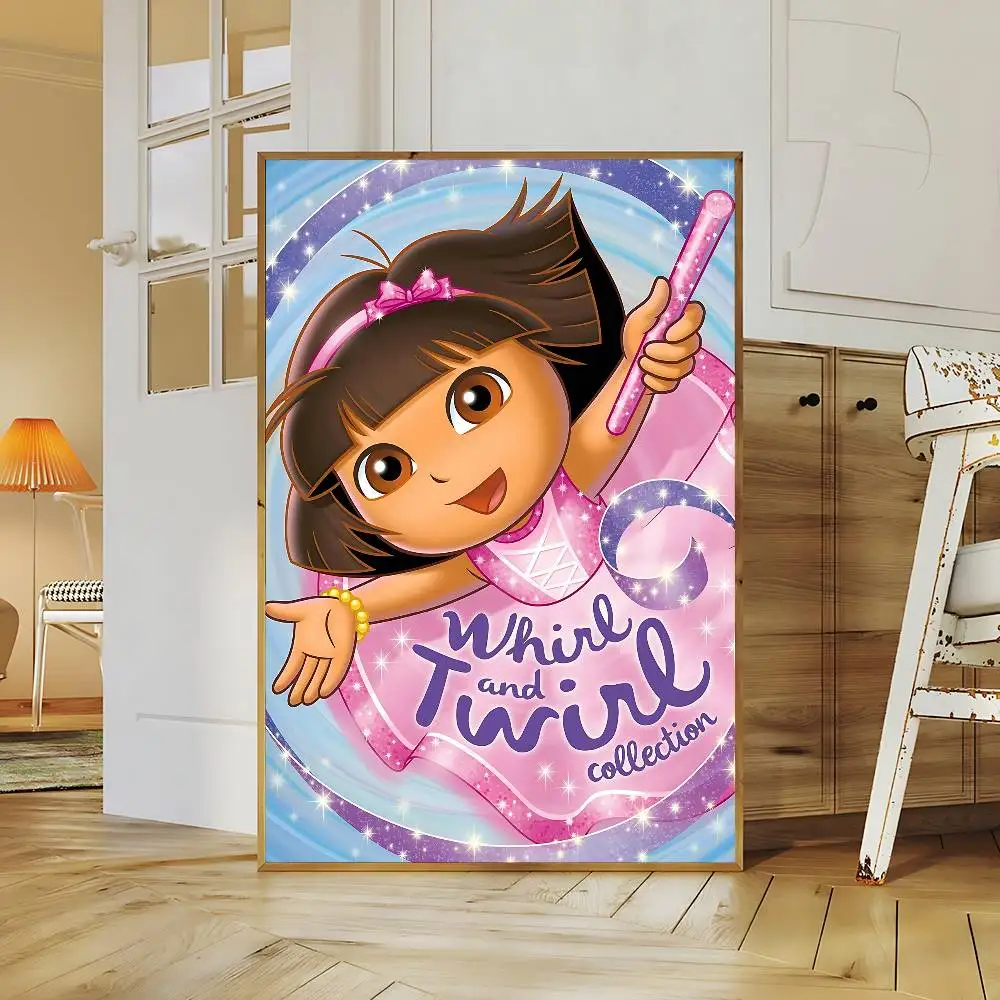 D-Dora Classic Anime Explorer Good Quality Prints and Posters Waterproof Paper Sticker Coffee House Bar Posters Wall Stickers photo 5