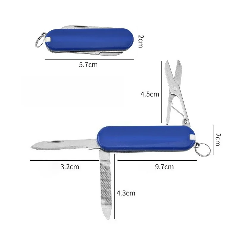 2 Pack Multicolor Mini Folding Multi Tool Portable Compact Outdoor Survival Emergency Utility Tool for Daily Box Opening photo 5