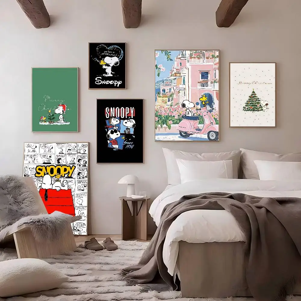 The S-Snoopys Show Cartoon Anime Posters Sticky HD Quality Wall Art Retro Posters for Home Room Wall Decor photo 2