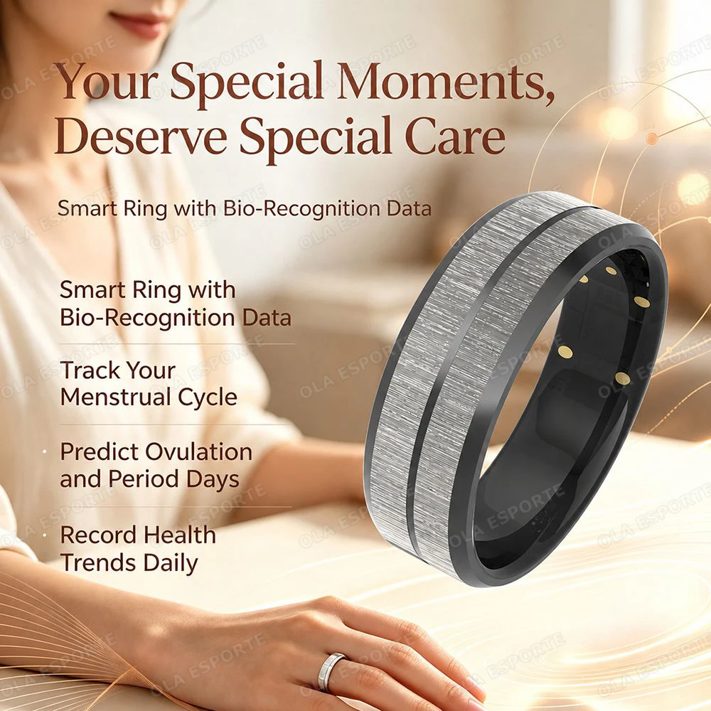 Smart Ring Heart Rate Blood Oxygen Real Time Health Monitoring 128 Exercise Modes Remote Control Smart Ring For Men Women R12 photo 6