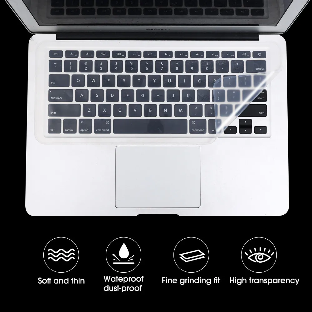 13-14 Inch 15-17 Inch Universal Laptop Notebook Keyboard Silicone Cover Dustproof Protective Waterproof Film photo 3