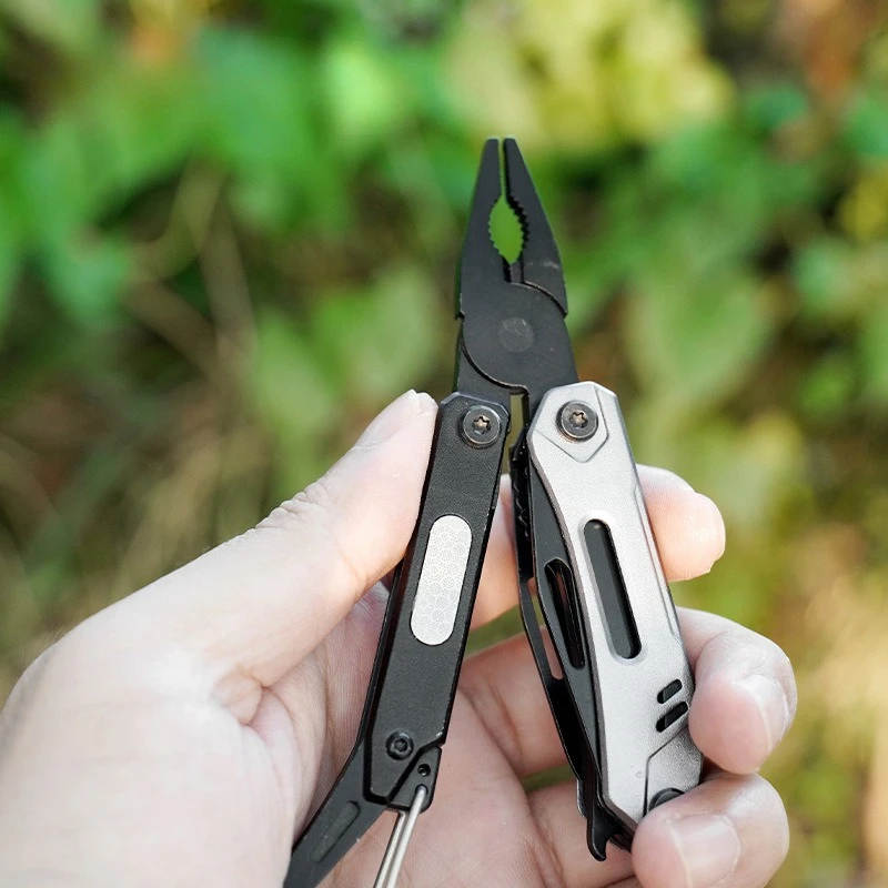 Multitool, 9-in-1 Stainless Steel Multi Tool Pocket Knife with Screwdriver Self-locking Multitool Pliers Survival photo 1