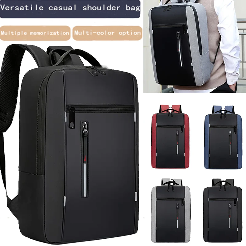 Fashion Business Laptop Backpack Large Capacity Shockproof Computer Bag Casual Office Travel Shoulder Bag for Work photo 1