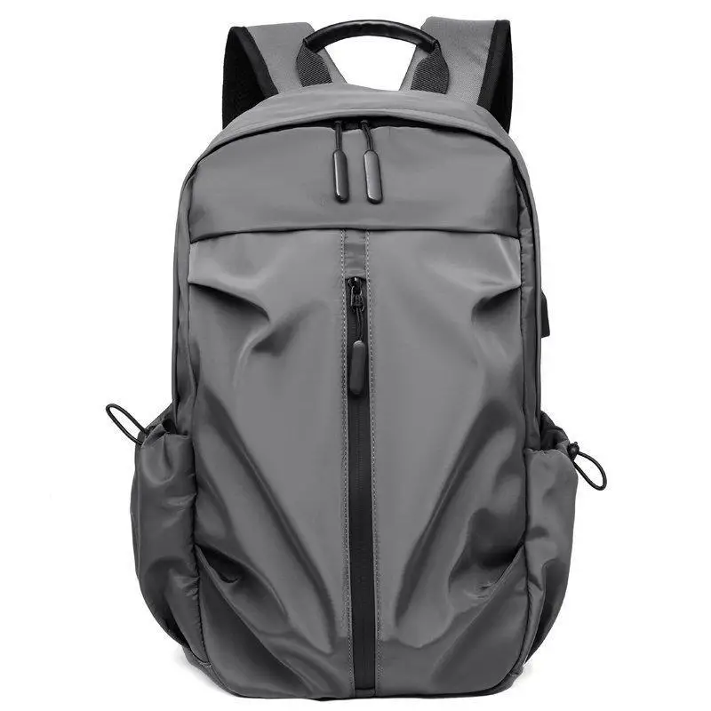 For School Work Travel Hiking Water Resistant Grey Laptop Backpack Large Capacity Padded Straps photo 2