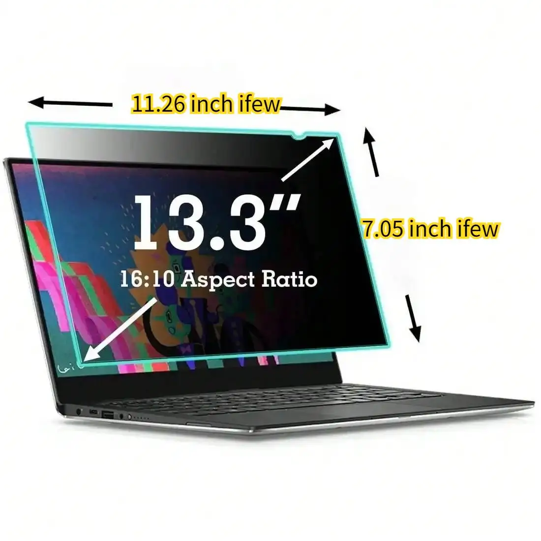 Laptop Privacy Screen Protector Laptop PC Monitor Privacy Screen Protector Anti-spy Film Notebook Computer Anti-peeping Filter 12.5 13.3 14 15.6 16 17.3 Inch photo 6