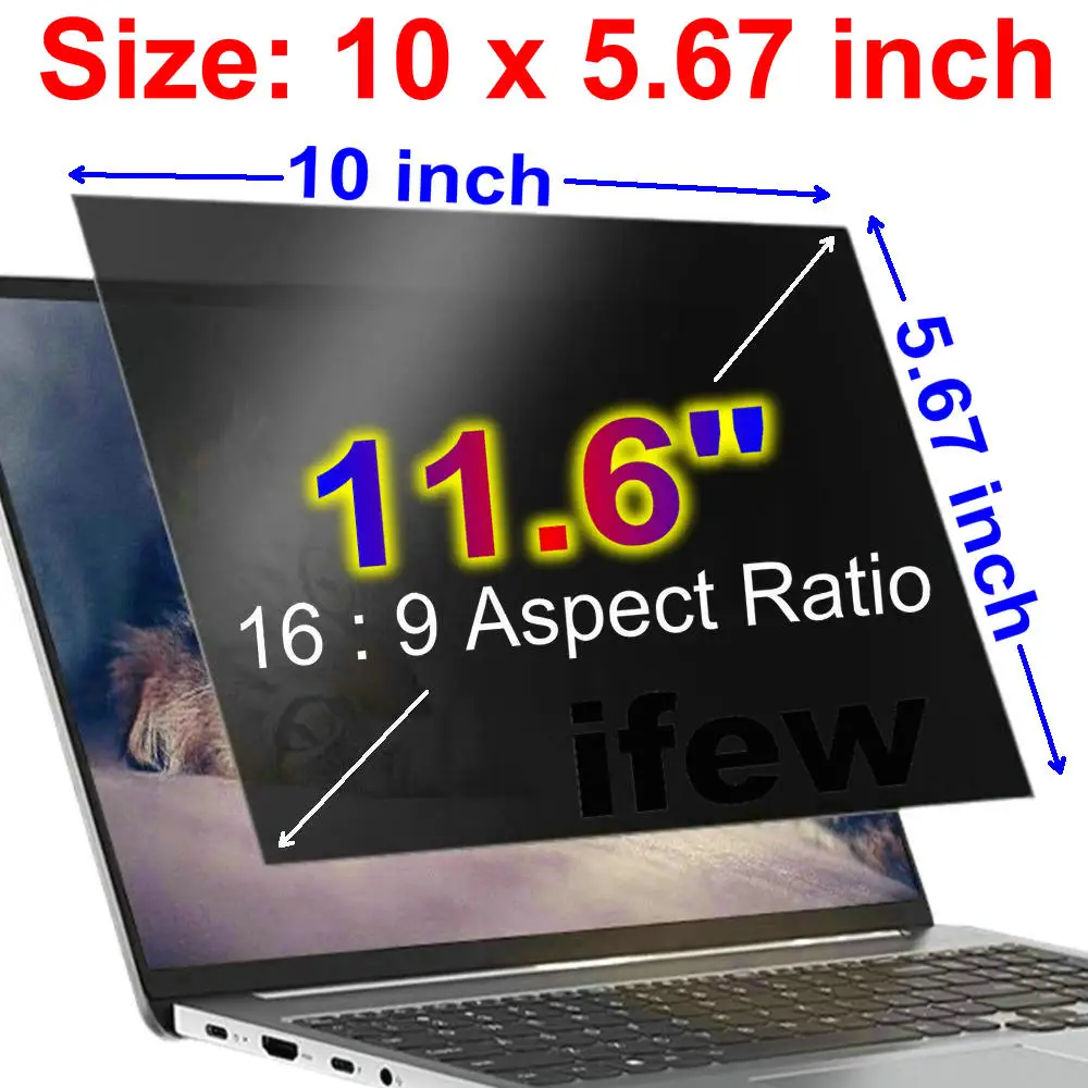 Laptop Privacy Screen Protector Laptop PC Monitor Privacy Screen Protector Anti-spy Film Notebook Computer Anti-peeping Filter 12.5 13.3 14 15.6 16 17.3 Inch photo 8