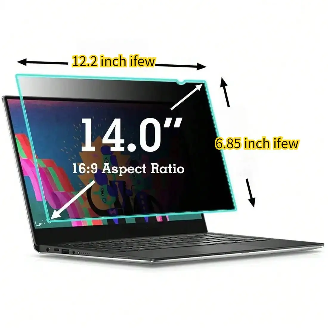 Laptop Privacy Screen Protector Laptop PC Monitor Privacy Screen Protector Anti-spy Film Notebook Computer Anti-peeping Filter 12.5 13.3 14 15.6 16 17.3 Inch photo 4
