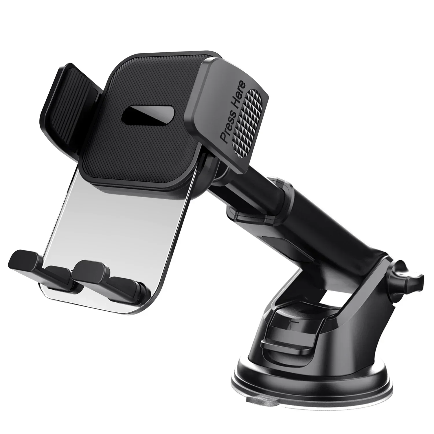 Car Phone Holder for Dashboard Windshield Acrylic Cellphone Mount Clip Support Stand for 4.7-7" Mobile Phone, Auto Accessories photo 7