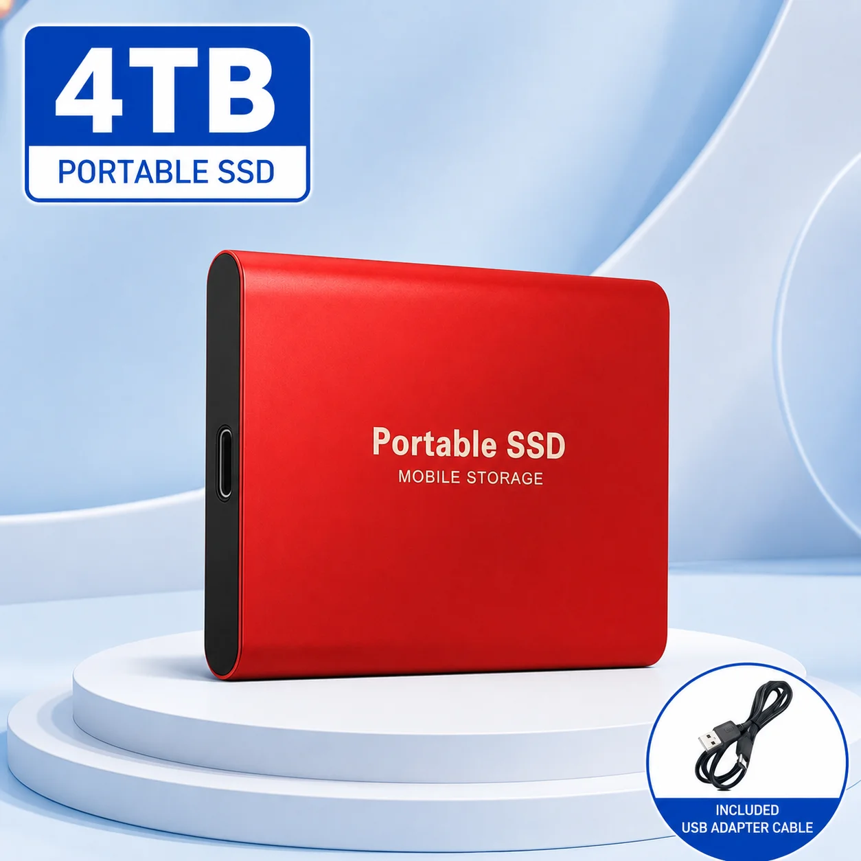 1TB External SSD Portable Hard Drive USB 3.0 Type-C Fast Storage Plug Play for Laptop Mac PC Student Daily Use photo 7