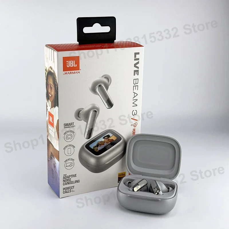Original JBL Live Beam 3 True Wireless Bluetooth Earbuds with LED Smart Display Box Headphone Noise Cancelling Earphones Beam3 photo 6