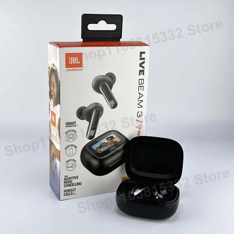 Original JBL Live Beam 3 True Wireless Bluetooth Earbuds with LED Smart Display Box Headphone Noise Cancelling Earphones Beam3 photo 8