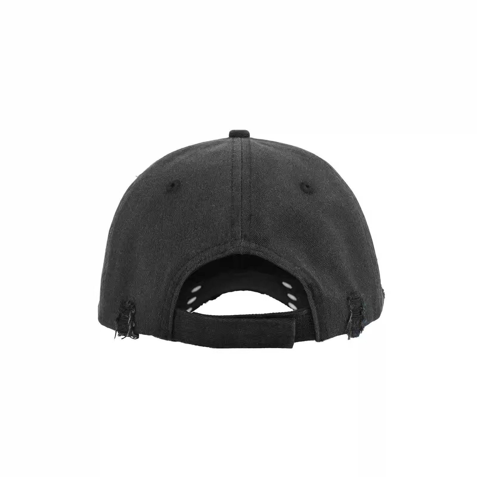 American-style Street-style Perforated Letter Patch Rivet Baseball Cap With Washed-out Distressed Retro Trend Soft Top Baseball Cap photo 2