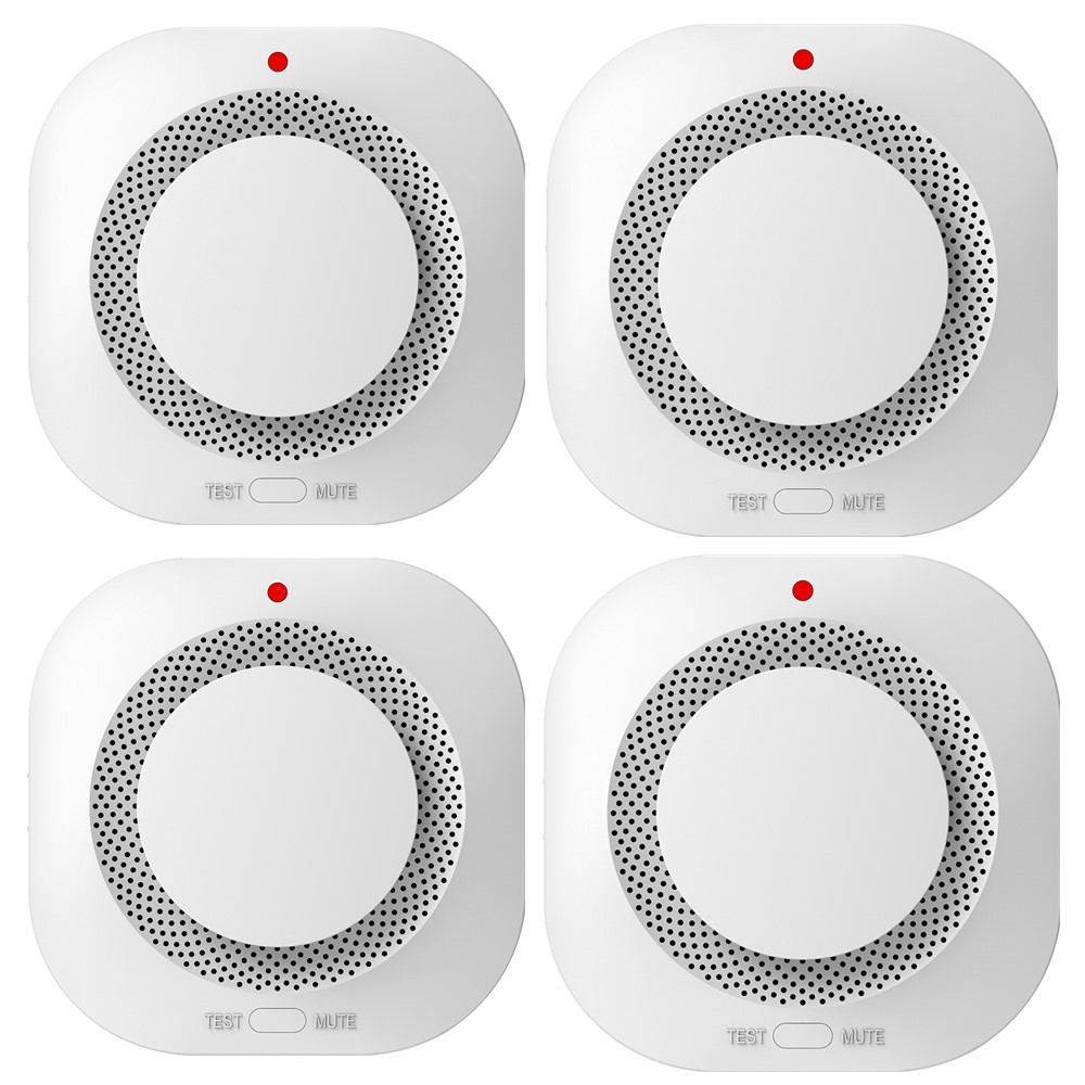 4 Pack Smoke Alarm Fire Protection Home Security System Smoke Alarm photo 1