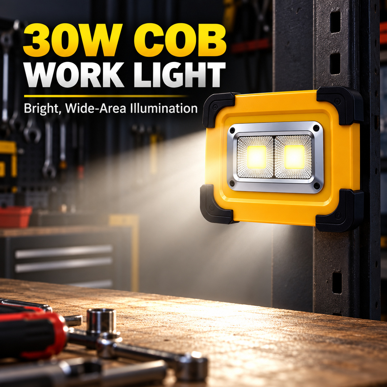 Solar Powered Rechargeable Magnetic COB LED Flood Light W854 6600mAh Battery 5 Hour Runtime Portable photo 8