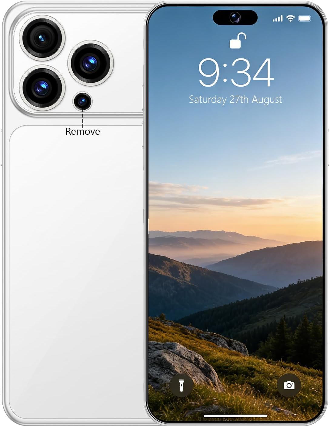 A17 Pro Max 5G Android 15 Smartphone, 6.8in FHD- Display, 8GB RAM - 256GB Storage, 72MP Front & 108MP Rear Camera, 8000mAh Battery, Global Version photo 1