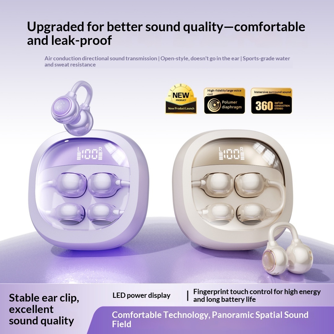 Cross Border Explosion M127 Long Range Hanging Earphone Private Model High Color Value Low Latency Wireless Bluetooth Headphones Wholesale photo 3