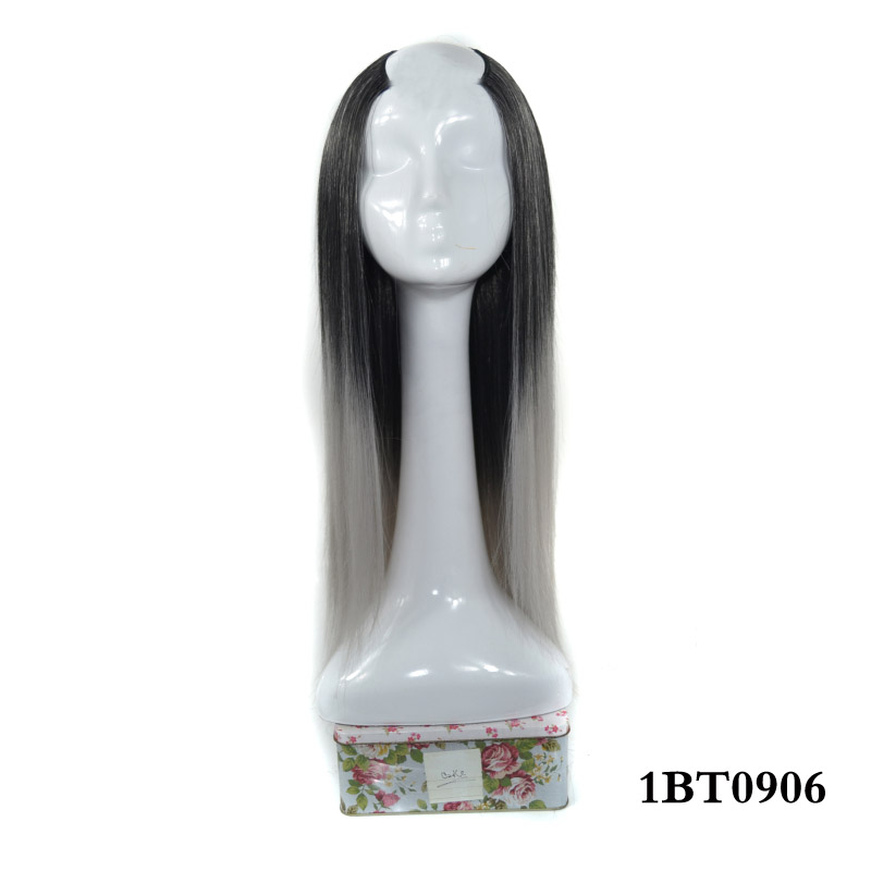 Women's Long Straight Hair U-shaped Half Headgear photo 4
