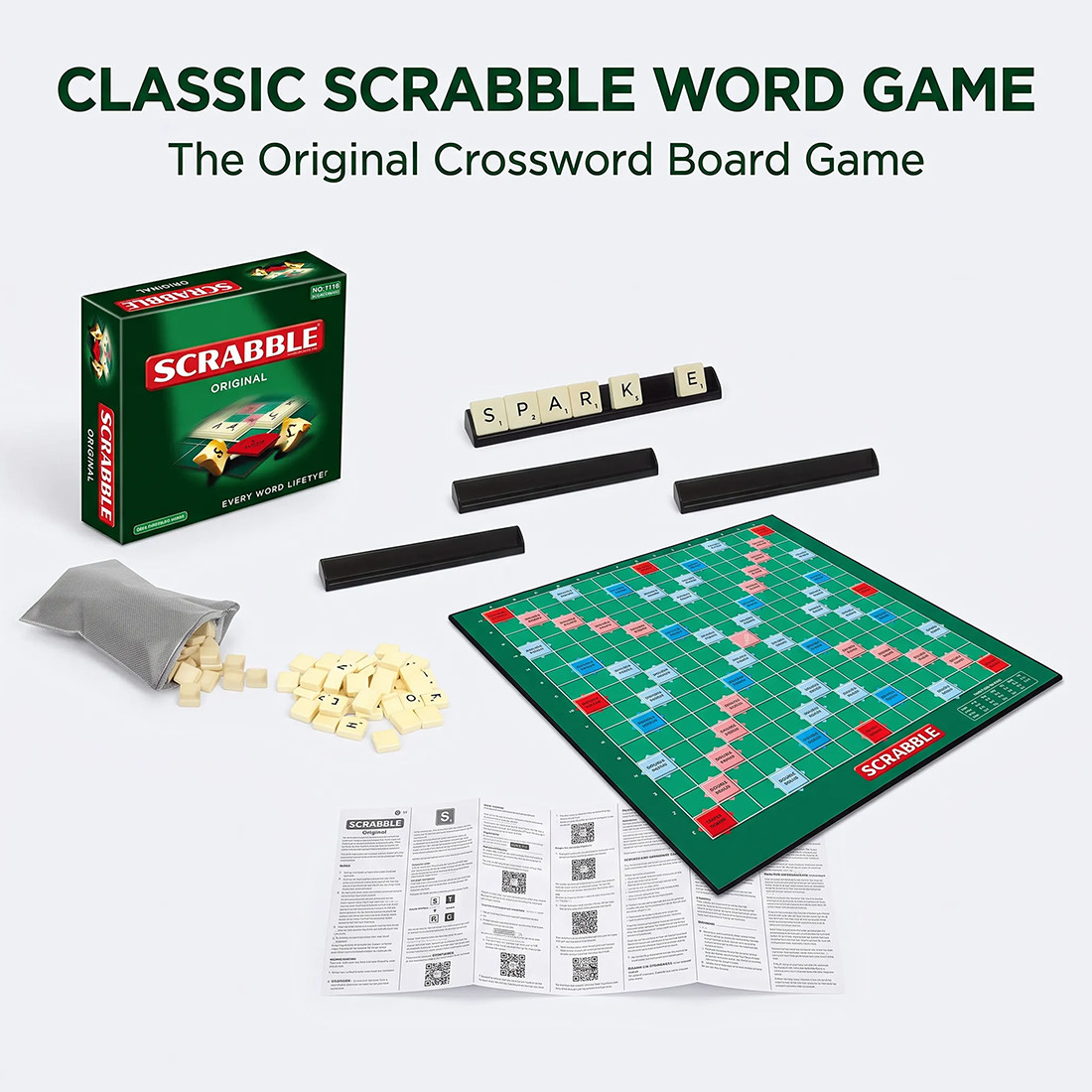 Scrabble Original Classic Board Game Toy New & Sealed Family Kids A Dult Edition photo 7