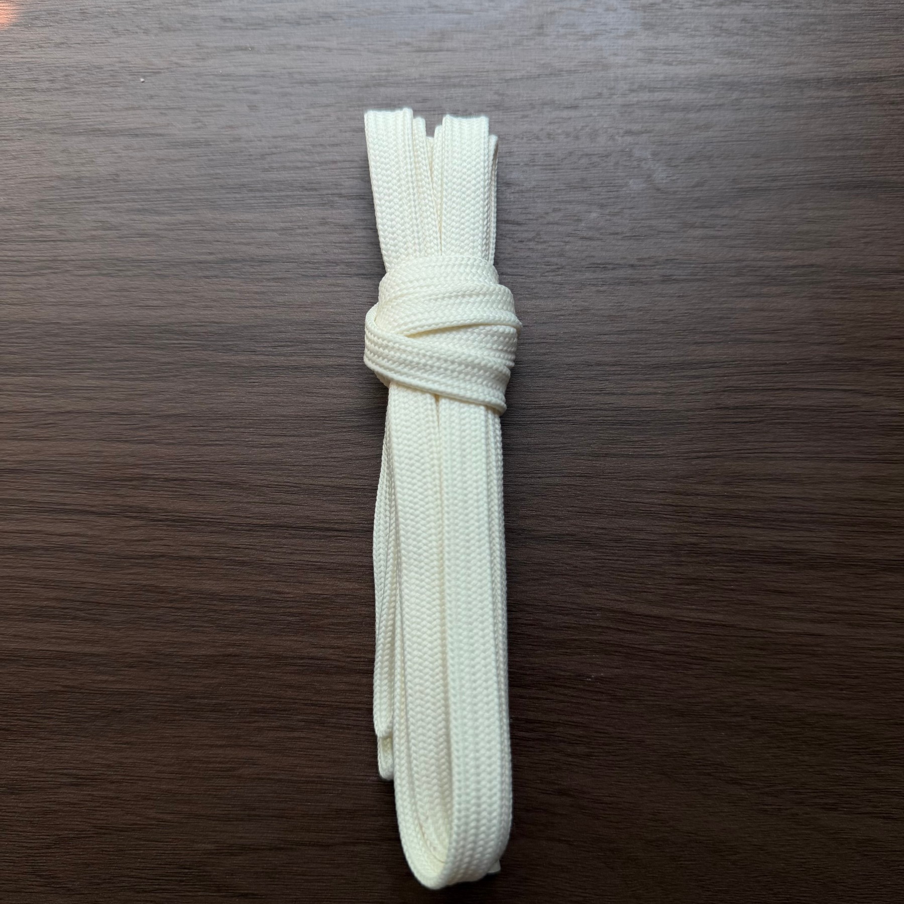 Flat Solid-Color Nylon Ribbon Shoelaces photo 2