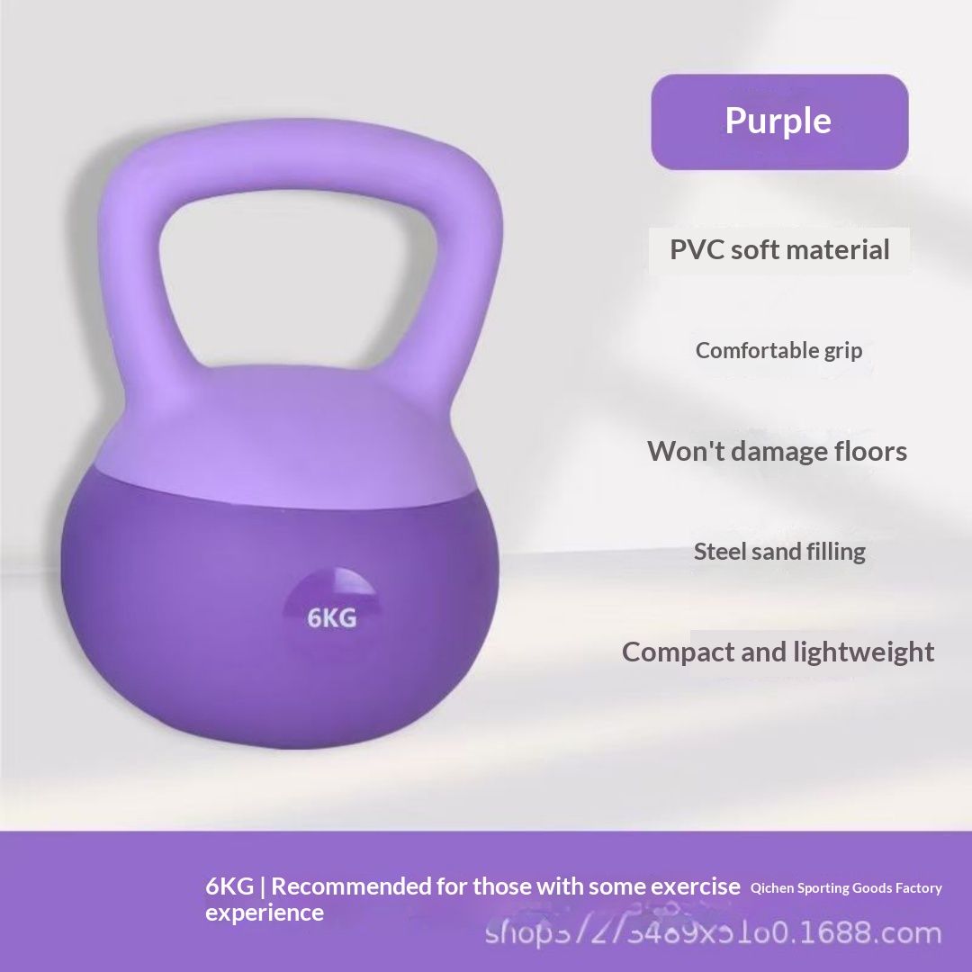 Soft Kettle Bell Women's Fitness Home 6kg Hip Training Shaping Soft Bell Kettle Men's Dumbbell Kettle Exercise Equipment photo 5
