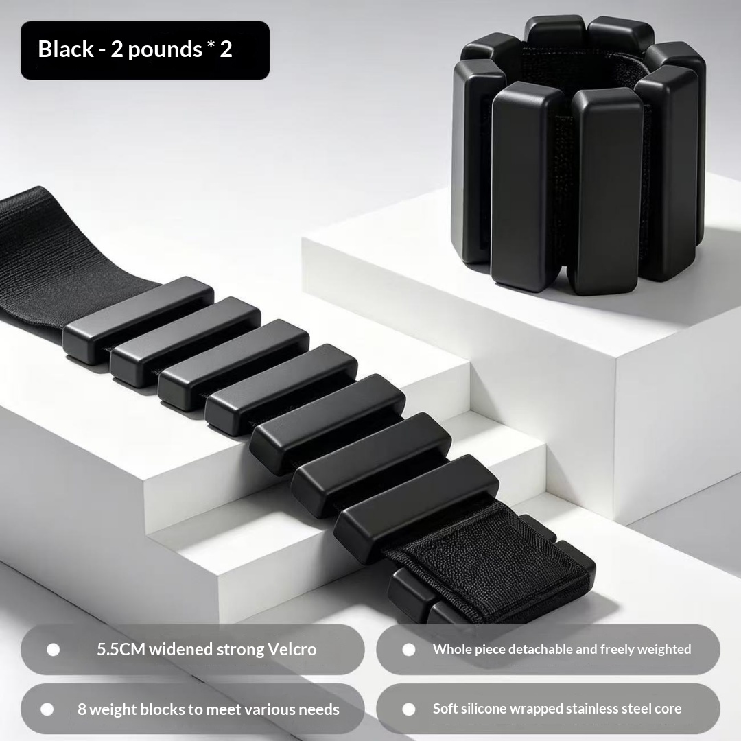 Fitness Silicone Weight-bearing Wristband, Multifunctional Detachable Sandbag Foot Ring, Home Yoga Fitness Resistance Arm Wristband photo 7
