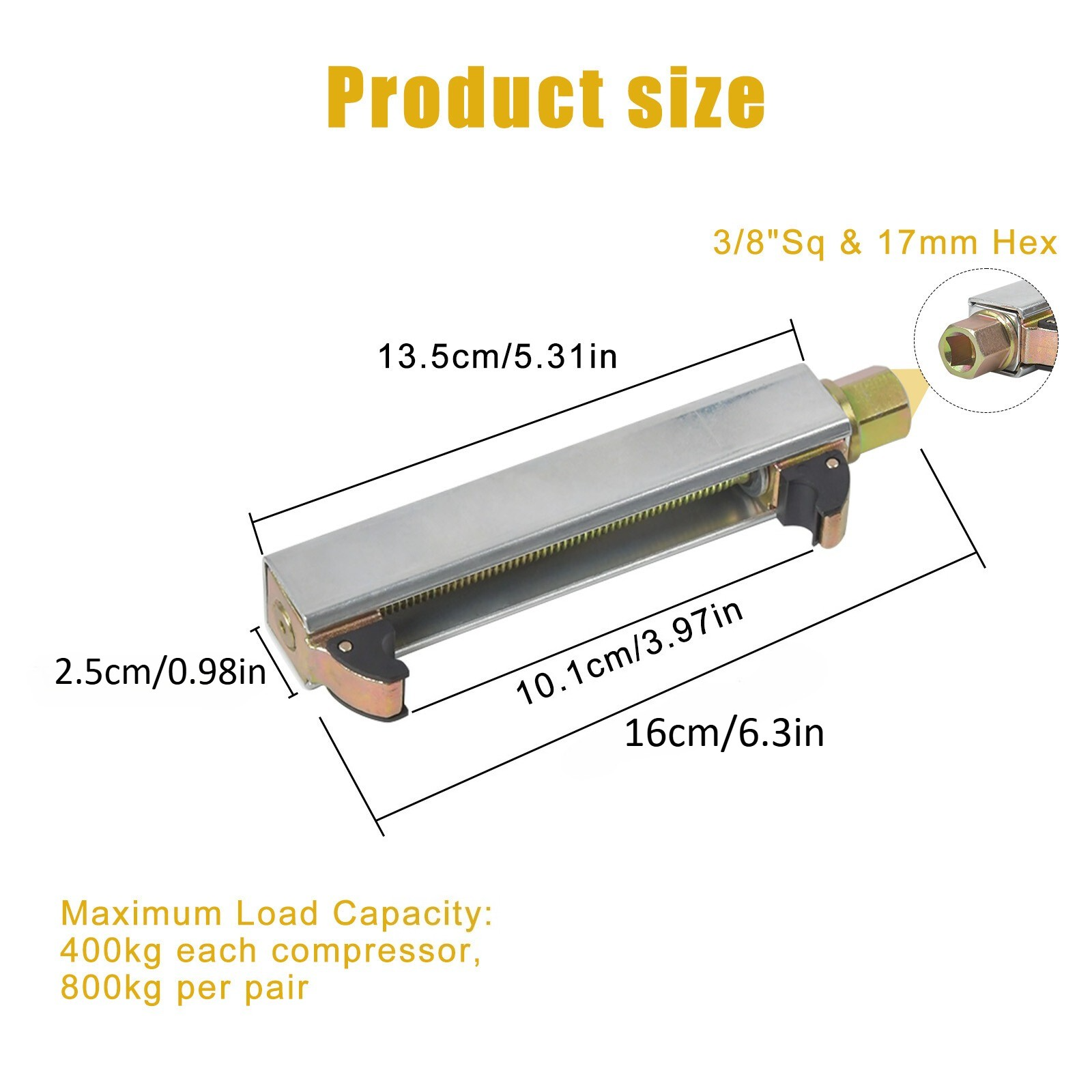 Motorcycle Coil Spring Compressor Tool Motorcycle Repair Tool 800KG Capacity photo 3