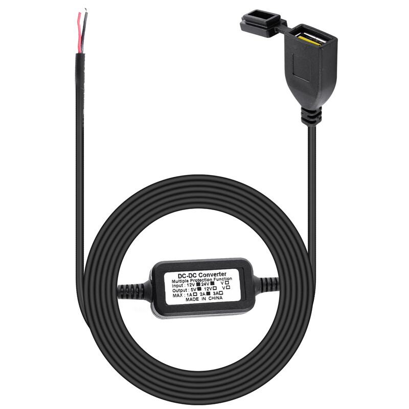Waterproof Motorbike Motorcycle Power Adapter USB Charger Socket For GPS 12V-24V photo 2