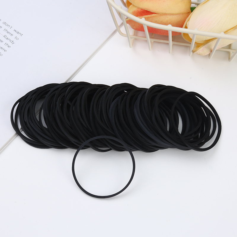 Elastic Rubber Bands Office Supplies Rubberbands BLACK photo 1