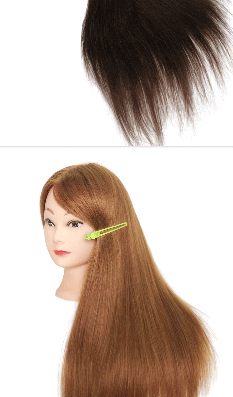 Real Hair Can Be Curled And Blown Dummy Head Model photo 5