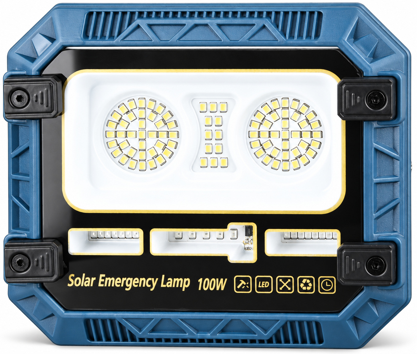 Solar Powered Rechargeable Battery Display 18650 W8115 1 3600mAh LED Flood Light 86 3 1W photo 1